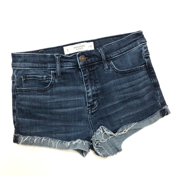 Abercrombie & Fitch Pants - {Abercrombie & Fitch} High Rise Cut-Off Jean Short